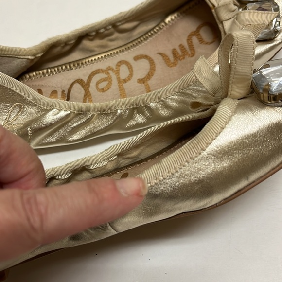 Sam Edelman gold leather flats 6.5 - Picture 12 of 15
